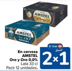 Carrefour Amstel Oro y Oro 0,0% oferta