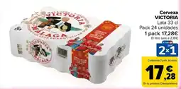 Carrefour Victoria cerveza oferta