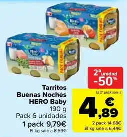 Carrefour Hero baby tarritos buenas noches oferta