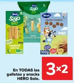 Carrefour Hero Solo en todas las galletas y snacks oferta