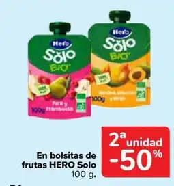 Carrefour Hero Solo en bolsitas de frutas oferta