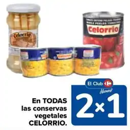Carrefour Celorrío en todas las conservas vegetales oferta