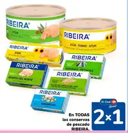 Carrefour Ribeira en todas las conservas de pescado oferta