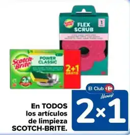 Carrefour Scotch-Brite en todos los articulos de limpieza oferta