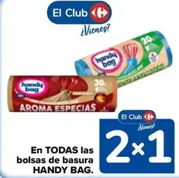 Carrefour Handy Bag en todas las bolsas de basura oferta