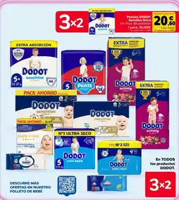 Carrefour Dodot pañales sensitive extra oferta
