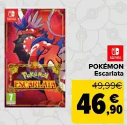 Carrefour Nintendo Switch Pokémon Escarlata oferta