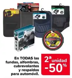 Carrefour Fundas alfombras cubrevolantes y respaldos para automóvil oferta