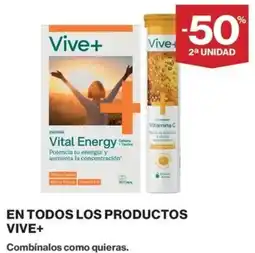 El Corte Inglés Vive+ vital energy oferta
