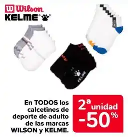 Carrefour Wilson Kelme calcetines de deporte de adulto oferta