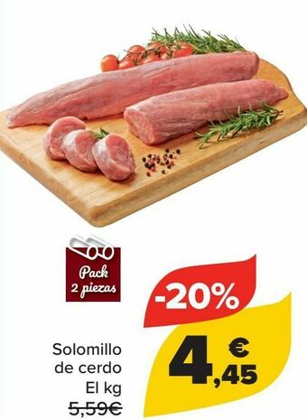 Carrefour Solomillo de cerdo oferta