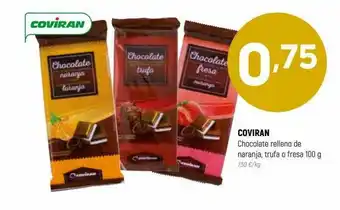 Coviran Coviran Chocolate Relleno De Naranja Trufa O Fresa oferta