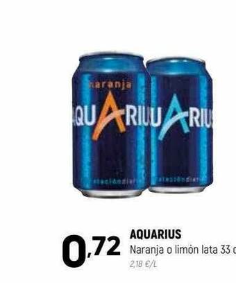 Coviran Aquarius Naranja O Limón oferta