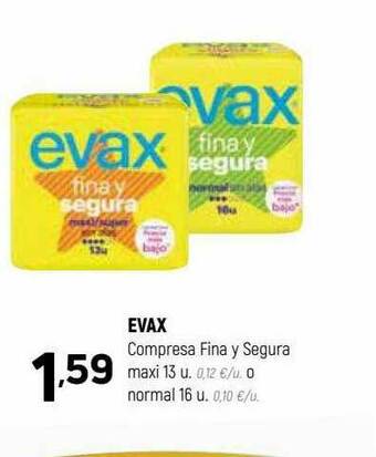 Coviran Evax Compresa Fina Y Segura Maxi O Normal oferta