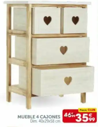 GiFi Mueble 4 Cajones oferta