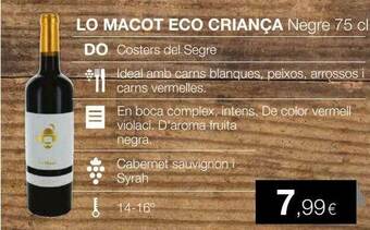 Plusfresc Lo Macot Eco Criança Negre oferta