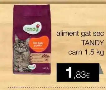 Plusfresc Aliment Gat Sec Tandy Carn oferta