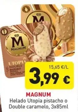 Hiperber magnum helado utopia pistacho o double caramelo oferta