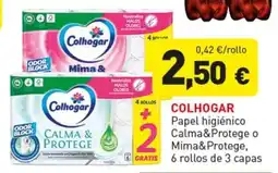 Hiperber Colhogar papel higiénico Calma&Protege o Mima&Protege oferta