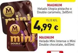 Hiperber magnum helado utopia pistacho o double caramelo oferta