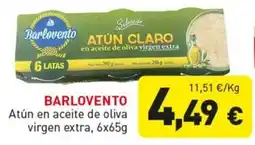 Hiperber Barlovento atún claro en aceite de oliva virgen extra oferta