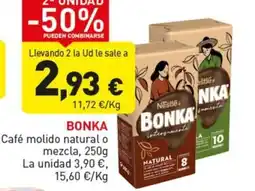 Hiperber Bonka café molido natural o mezcla oferta
