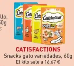 Hiperber Catisfactions snacks gato variedades oferta