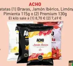 Hiperber Acho patatas bravas jamón ibérico limón pimienta oferta