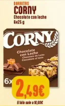 Hiperber Corny chocolate con leche oferta