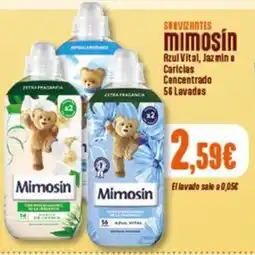 Hiperber Mimosin suavizantes Azul Vital, Jazmín y Caricias Concentrado oferta