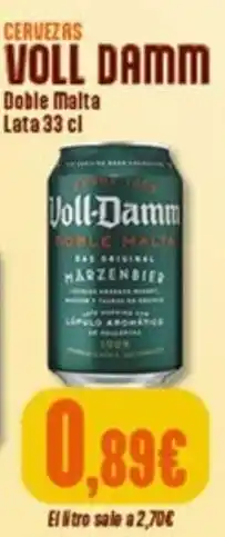 Hiperber Voll Damm Doble Malta oferta