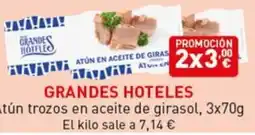 Hiperber Grandes Hoteles atún trozos en aceite de girasol oferta