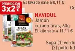 Hiperber Navidul jamón curado tiras oferta