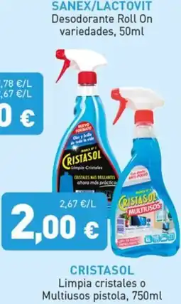 Hiperber Cristasol limpia cristales o multiusos pistola oferta