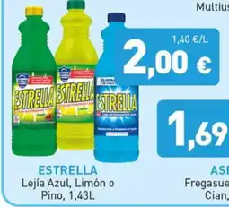 Hiperber Estrella Lejía Azul, Limón o Pino oferta