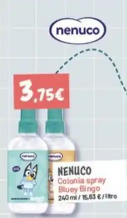 Hiperber nenuco colonia spray bluey bingo oferta