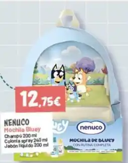 Hiperber nenuco mochila de bluey oferta