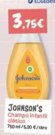 Hiperber johnson's champú infantil clásico oferta