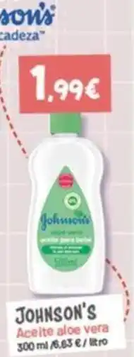 Hiperber Johnson's Aceite aloe vera oferta