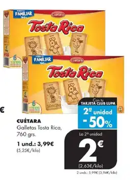 Supermercados Lupa Cuetara galletas tosta rica oferta
