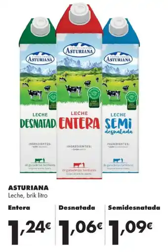 Supermercados Lupa Asturiana leche oferta
