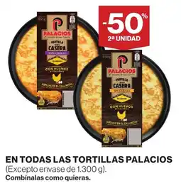 Hipercor Palacios en todas las tortillas oferta