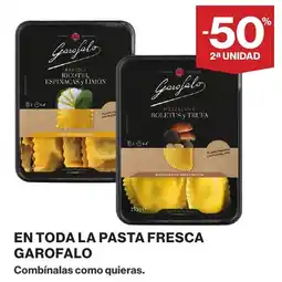 Hipercor Garofalo pasta fresca oferta