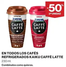 Hipercor Kaiku Caffè Latte en todos los refrigerados oferta
