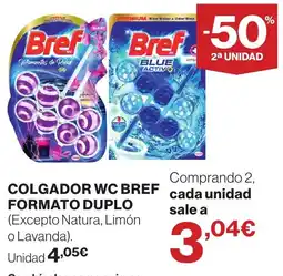 Hipercor Bref colgador wc formato duplo oferta