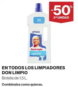 Hipercor Don Limpio en todos los limpiadores oferta