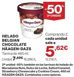 Hipercor Häagen-Dazs helado belgian chocolate oferta