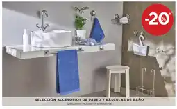 Hipercor selección accesorios de pared y básculas de baño oferta