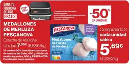 Hipercor Pescanova medallones de filetes de merluza del cabo oferta
