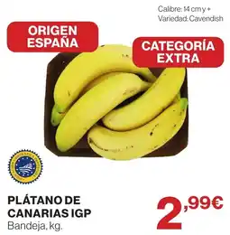 Hipercor Plátano de Canarias IGP oferta